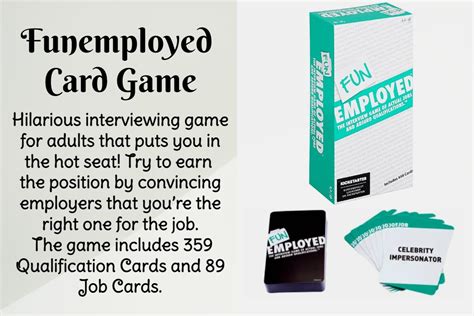 Funemployed: A Hilarious Card Game for the Disgruntled and Delightfully Unemployed!